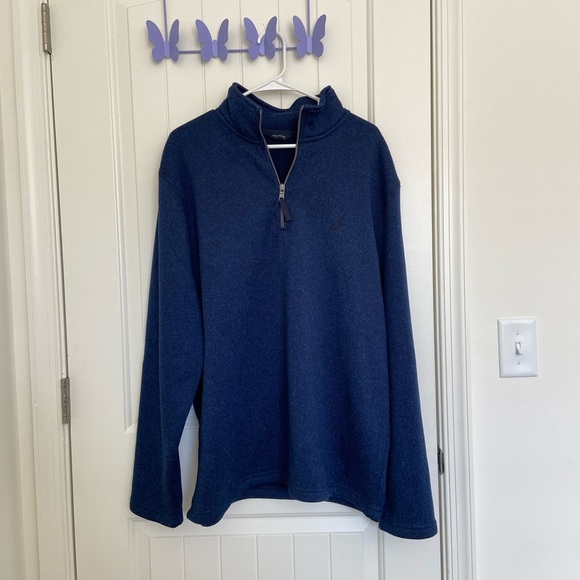 EUC | Nautica men’s fleece‎ lined quarter zip jacket — XL - Picture 1 of 8